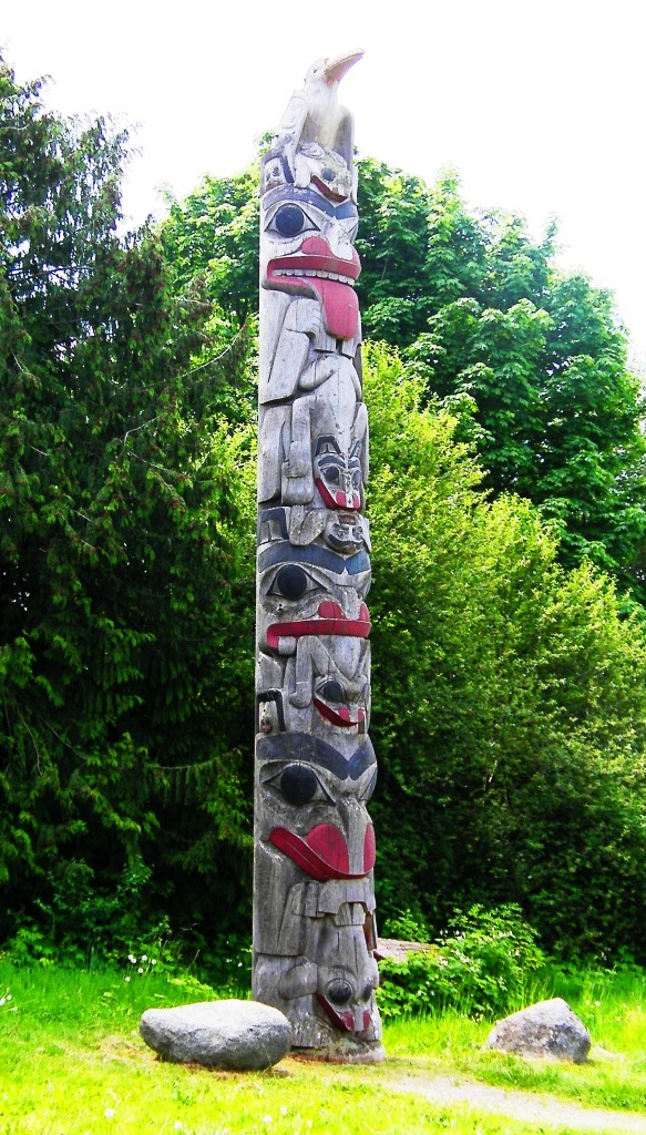 Haida totem pole at the Museum of Anthropology, UBC Vancouver