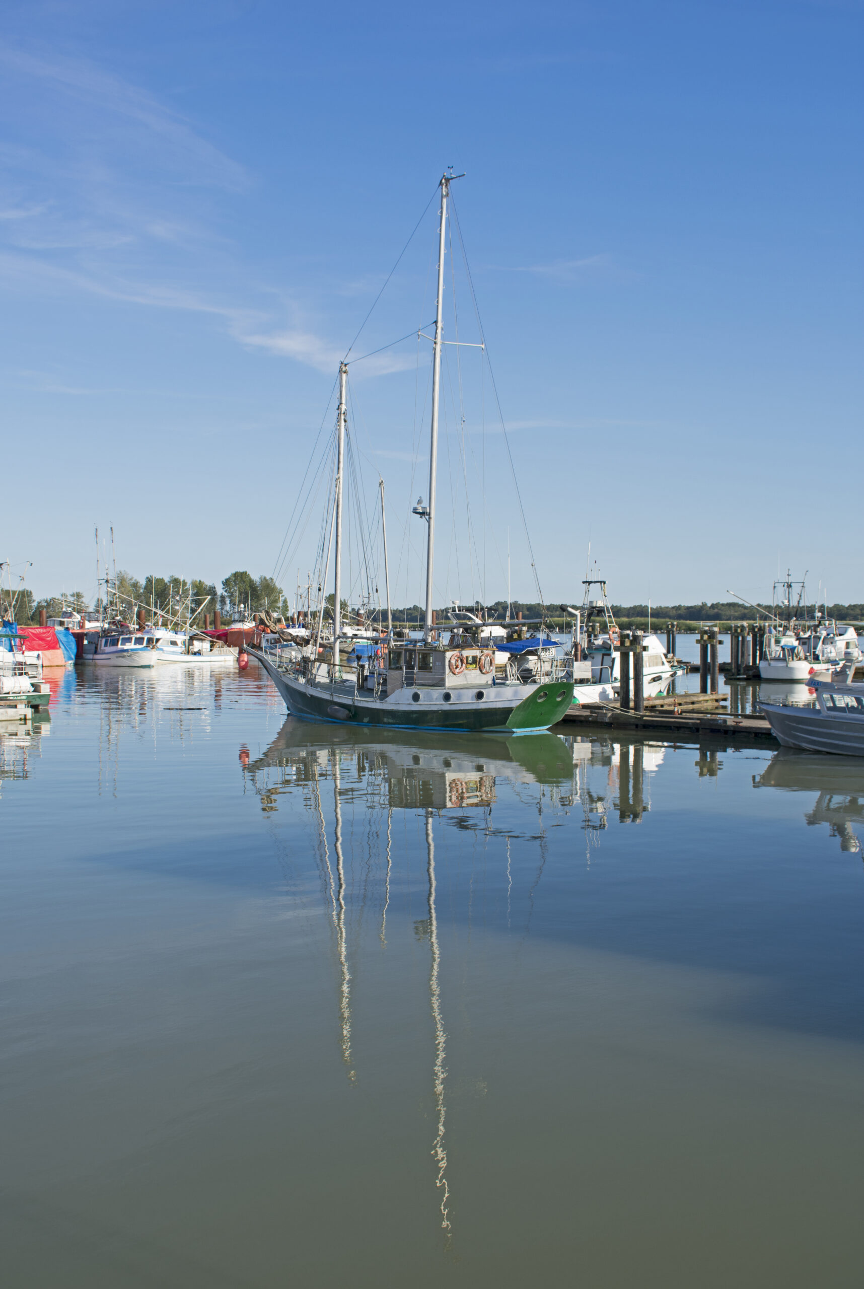 Steveston Harbour fishing village waterfront, Richmond BC