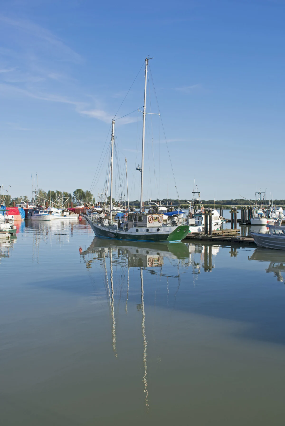 Steveston Harbour fishing village waterfront, Richmond BC
