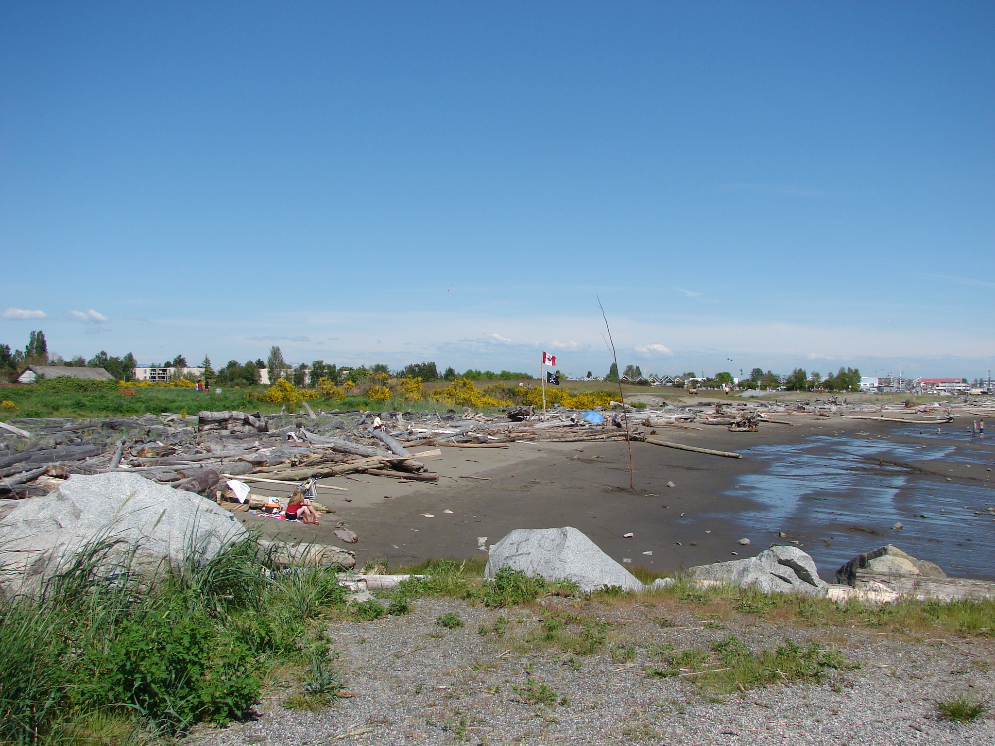 Beach at Garry Point Park, Steveston, Richmond BC