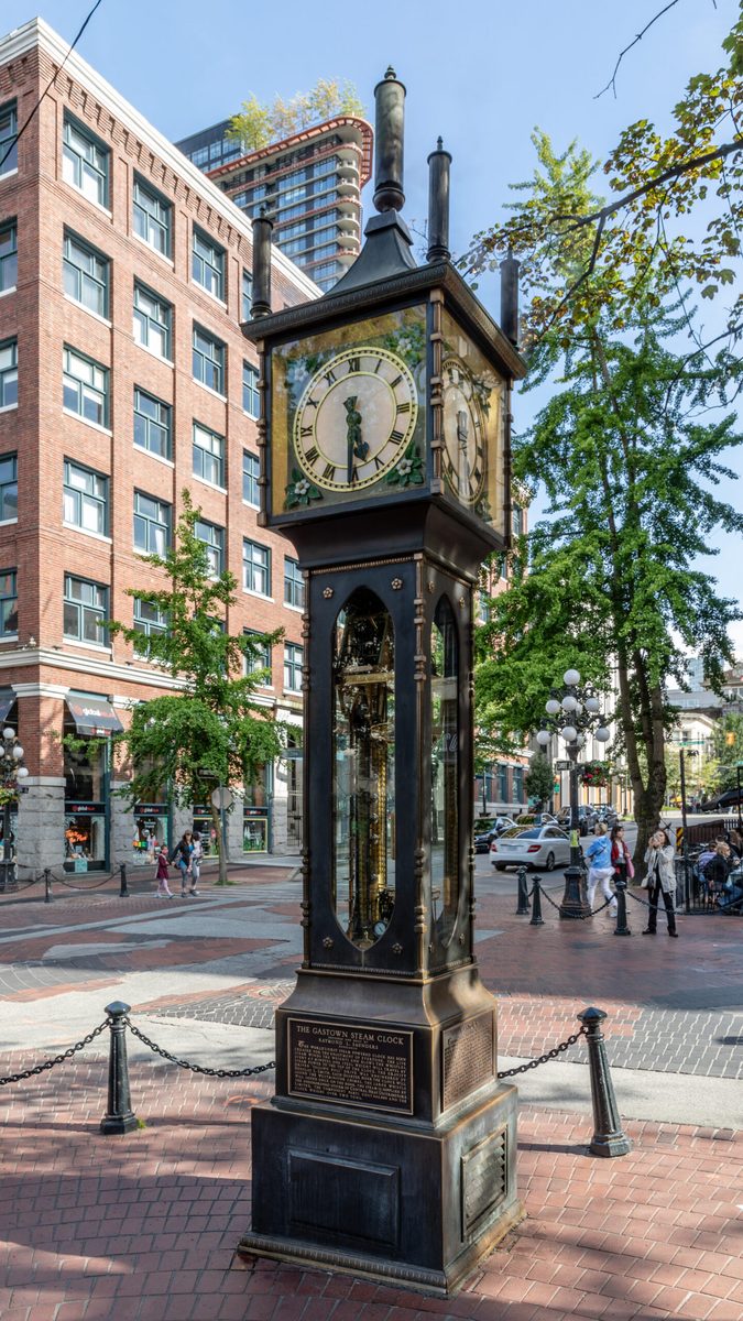 Gastown Steam Clock on Water Street, Vancouver