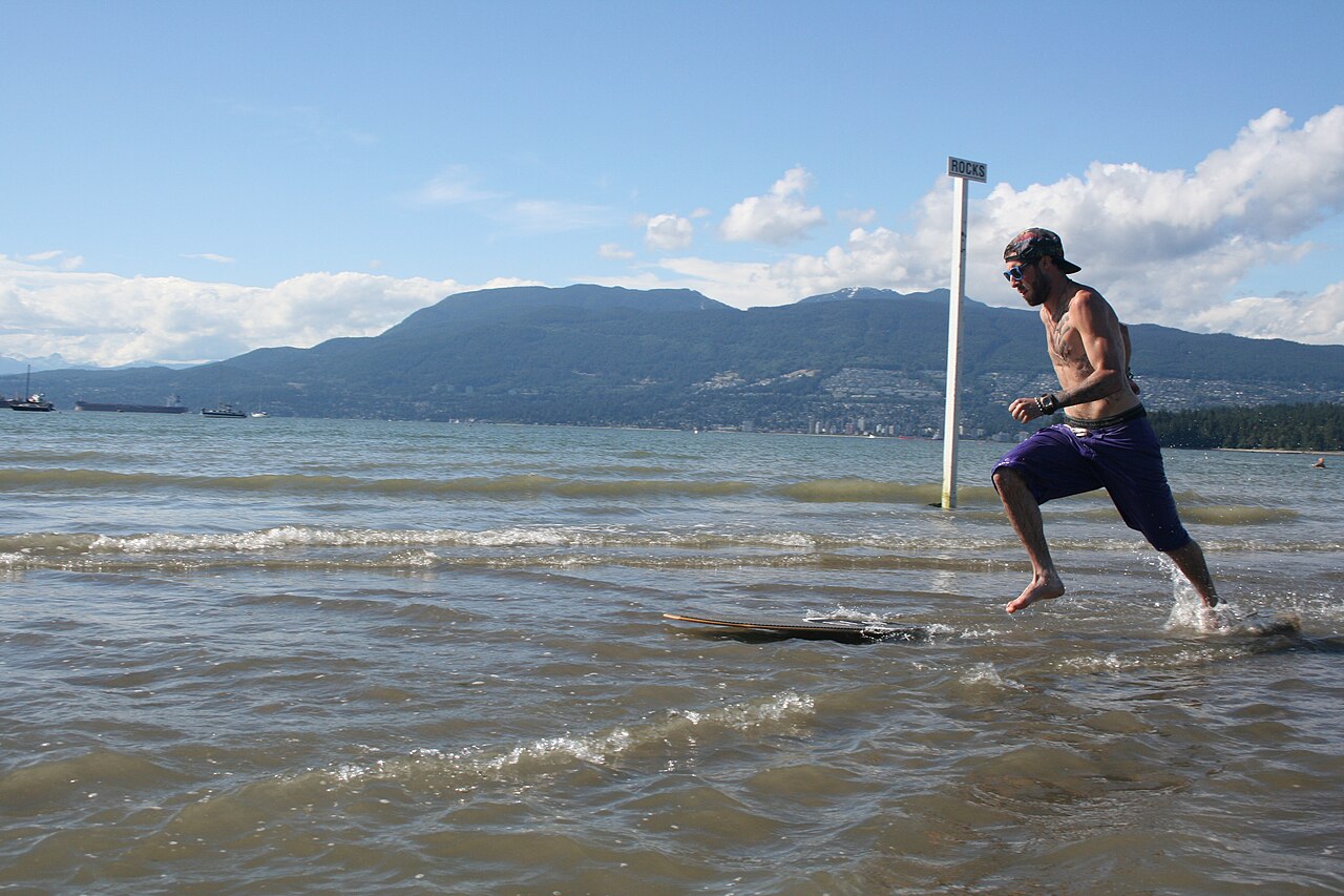 Kitsilano Beach on a sunny Vancouver day