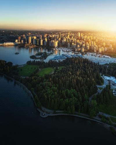 North Shore mountains viewed from Vancouver
