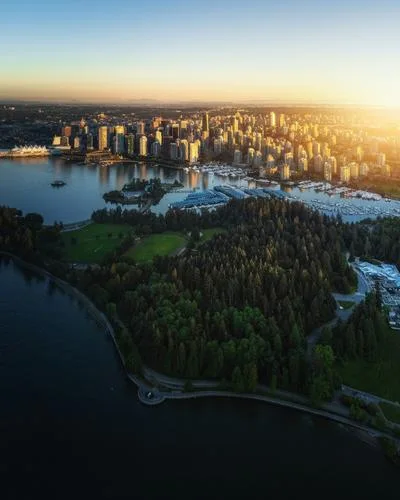 North Shore mountains viewed from Vancouver