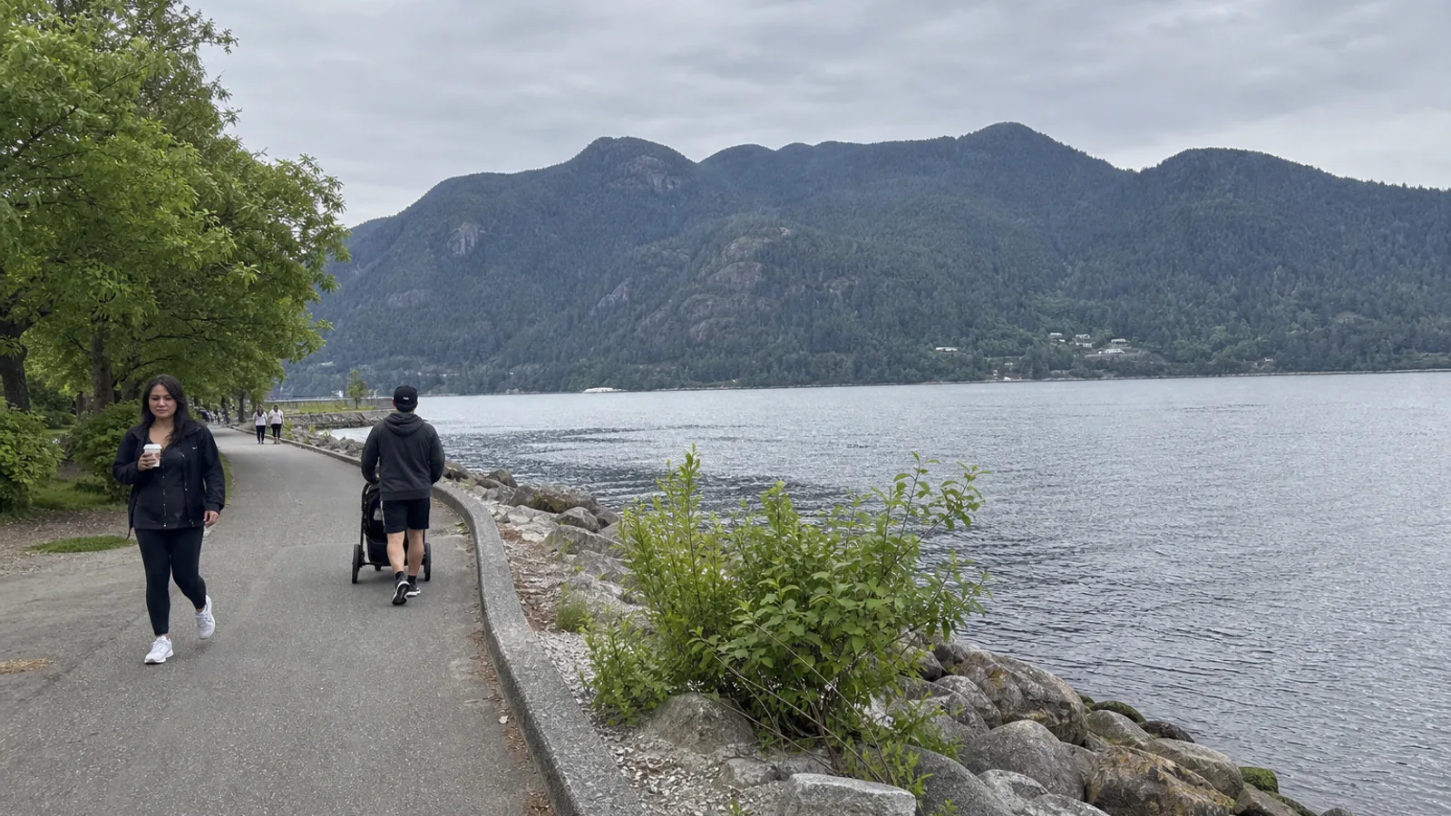 Rocky Point Park waterfront path in Port Moody