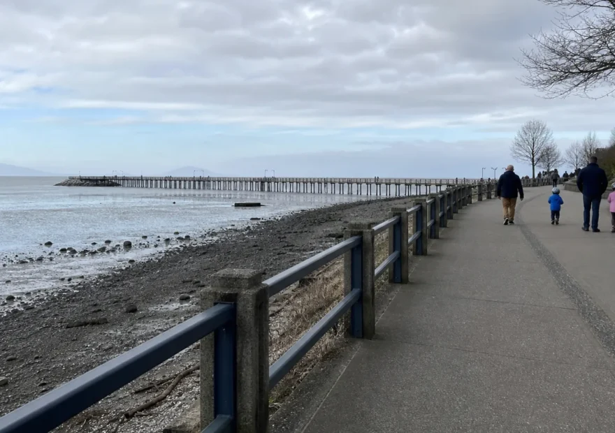 White Rock seaside promenade and pier