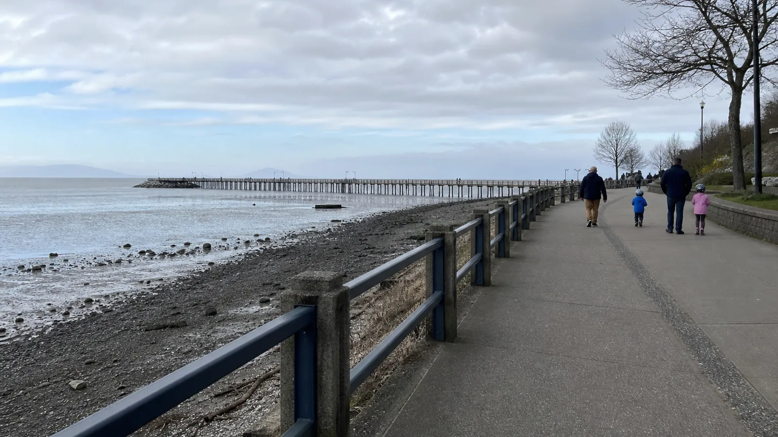 White Rock seaside promenade and pier